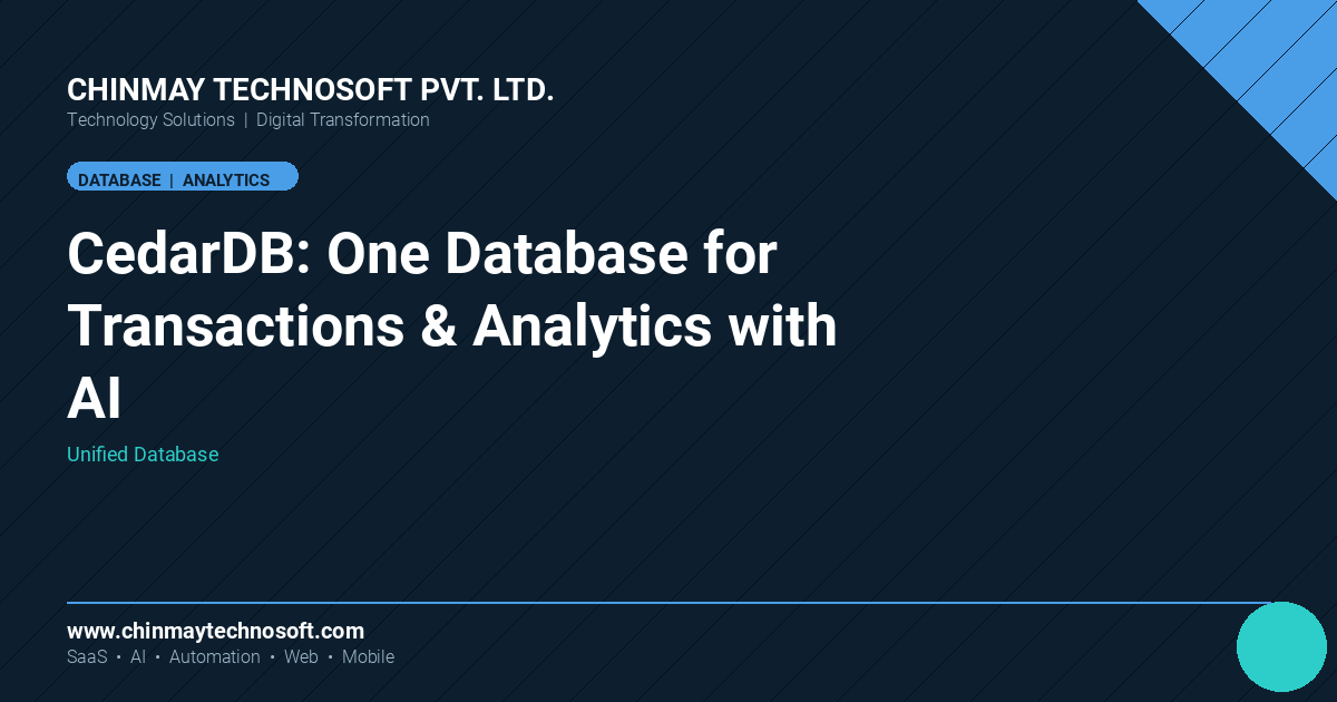 CedarDB wants one database to handle both transactions and analytics, as AI agents raise the stakes